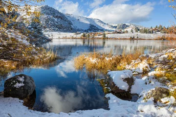 Foto auf Glas Lake in Sierra Nevada © Galyna Andrushko