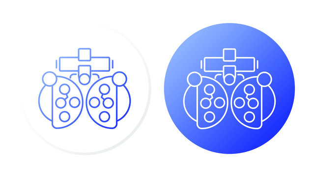Optometry (Phoropter). Line icon concept