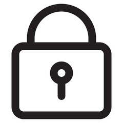 padlock icon vector illustration 