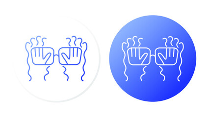 Optometry ( blurred image). Line icon concept