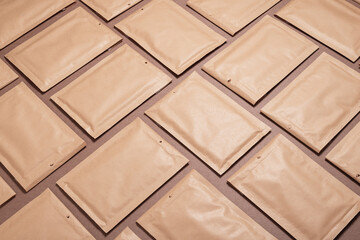 Lot of bubble envelopes for postal shipping