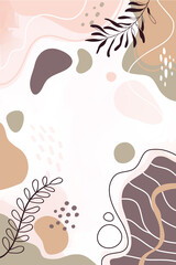 Design banner frame flower Spring background with beautiful. flower background for design. Colorful background with tropical plants. Place for your text.