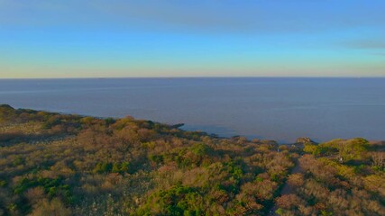 View of the Ecological Reserve of Buenos Aires (Reserva Ecologica de Buenos Aires). It is an enormous green spot between the city and the river.