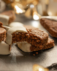 Lebkuchenkekse in Herzform