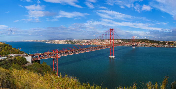 Lisbon and 25th of April Bridge - Portugal