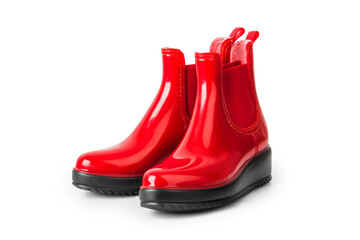 Red women boots