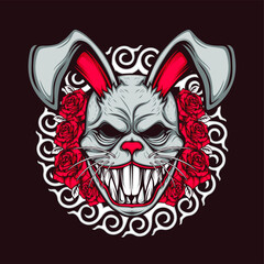 scary rabbit mask
