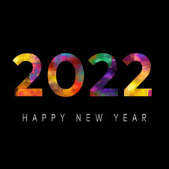 Fototapeta na wymiar Happy New Year 2022