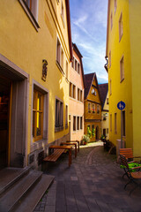 Fototapeta na wymiar Germany, Bavaria, Rothenburg, fairy tale town, architecture, street