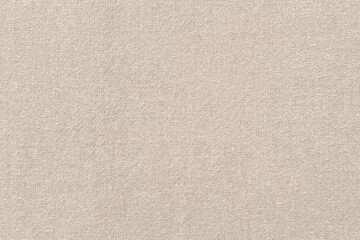 Fototapeta na wymiar Brown cotton fabric cloth texture for background, natural textile pattern.