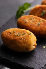 Tapa of croquetas or croquettes