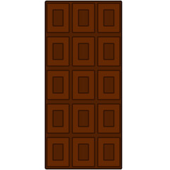 板チョコのイラスト