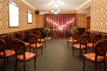 Hall for the celebration of the wedding.