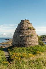 Ancient Dovecote at Dunure Castle in South Ayrshire, Scotland.