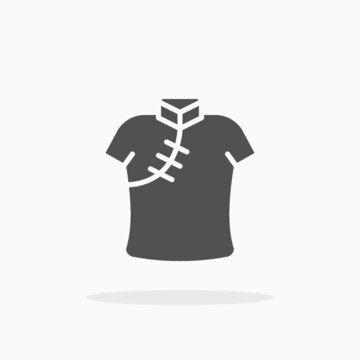 Cheongsam Icon. Solid Or Glyph Style. Vector Illustration. Enjoy This Icon For Your Project.