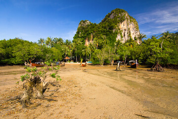 Krabi, Thailand - place to take ferry and boat to Railay Beach