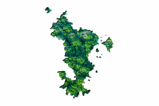Green Forest Map of Mayotte