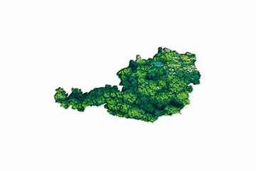 Green Forest Map of Austria