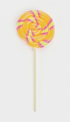 Realistic 3D Render of Lollipop