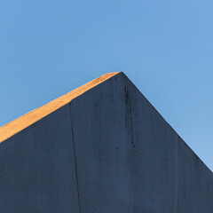 View of the squiggly bridge over the river Clyde in Glasgow