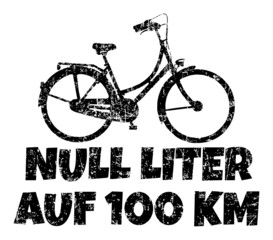 Fahrrad: Null Liter auf 100km (Vintage Schwarz)