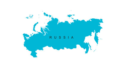 Vector map of Russia. map of the Russian Federation.	