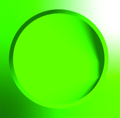 Green button, abstract background
