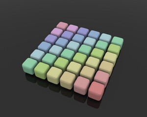 キューブ　アブストラクト