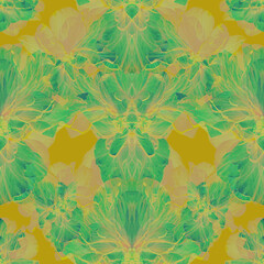 Seamless floral pattern with flowers. Botanical and flower background in spring style.