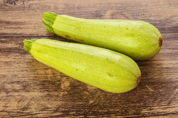 Two Young zucchini for cooking