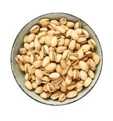 pistachio nuts isolated on white background