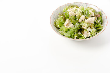 サニーレタスと木綿豆腐のサラダ