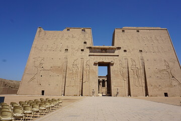 Naklejka premium Templo de Edfu, Edfu, Egipto