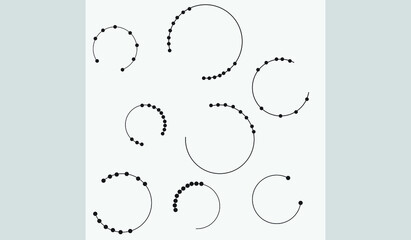 Vector points connecting circles background