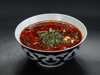 Ukrainian cuisine - Borsch with cabbage