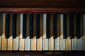 piano keyboard vintage musical instrument