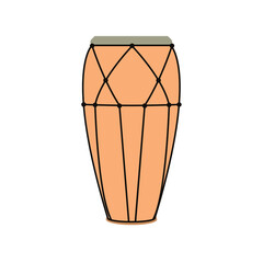 Long Drum vector emoji