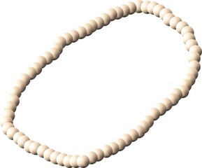 ネックレスのイラスト　パール