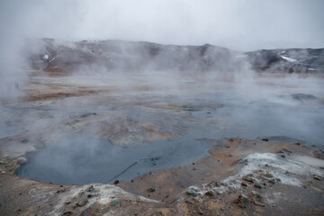 Steaming Namafjall (Namaskard) water