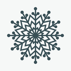 Winter snow snowflakes quality vector illustration cut