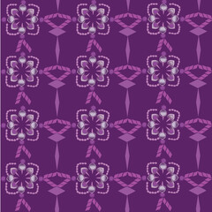 seamless pattern with flowers, vector illustration 