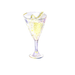 Lemon vodka cocktail
