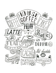 Coffee menu