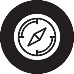 Qibla glyph icon