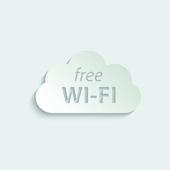 wi fi - vector icon. wifi button signal icon	
