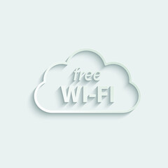 wi fi - vector icon. wifi button signal icon	

