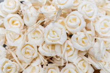 Chan flower paper used in the ceremony of dead in Thai traditional.