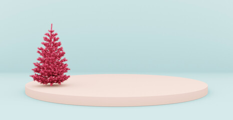 3d rendering background with abstract podium and wall scene background. 