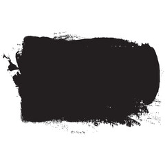 Fototapeta premium Black brush stroke isolated on white background. Trendy brush stroke vector for black ink paint, grunge backdrop, dirt banner, watercolor design and dirty texture. Brush stroke vector illustration