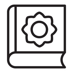 Quran Book  line icon